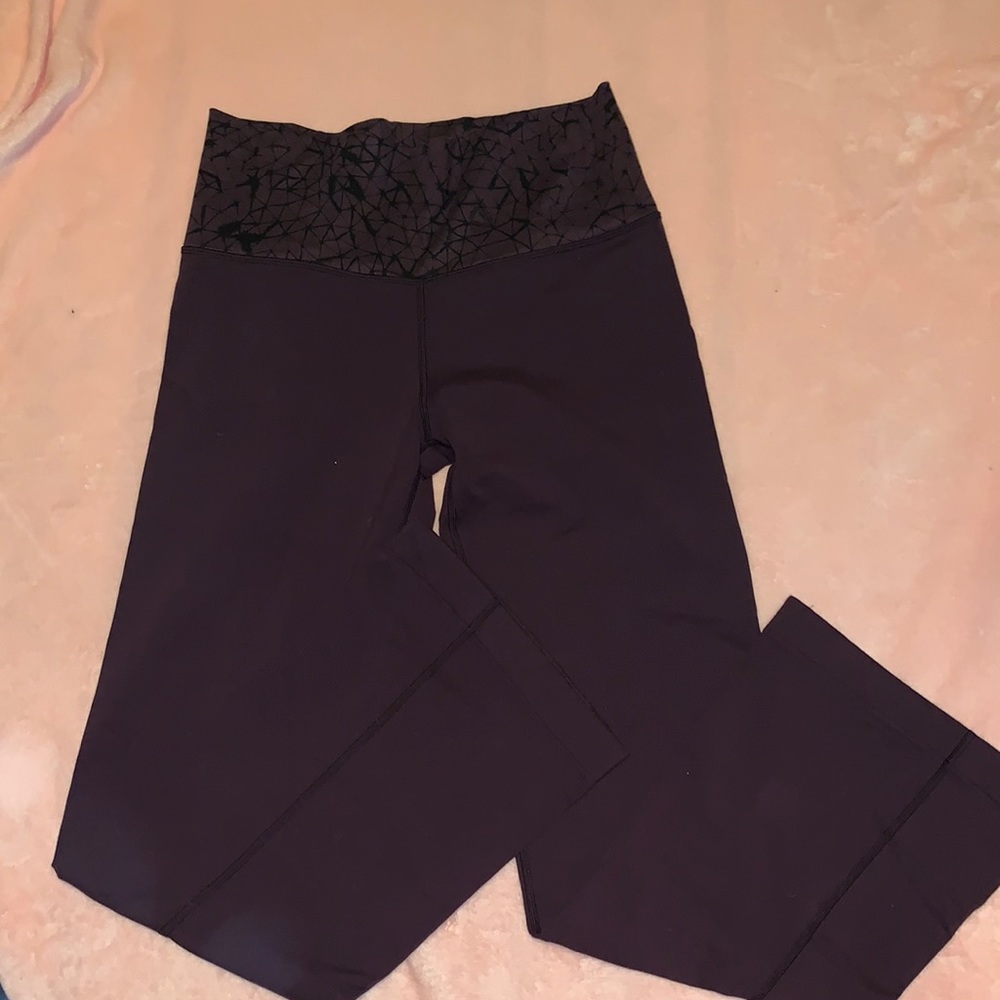 Purple Lululemon groove pant